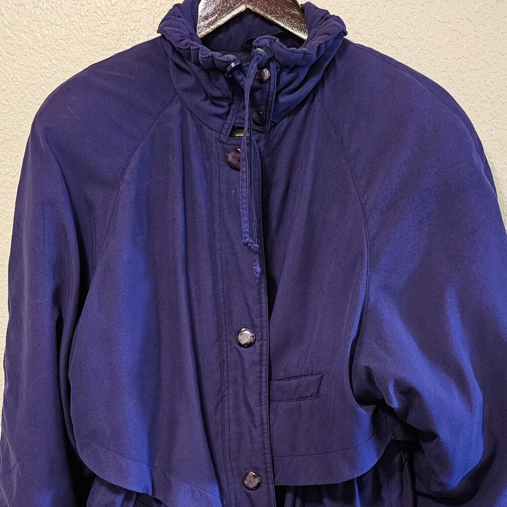 Womens Coat Larry Lavine Microfiber Purple